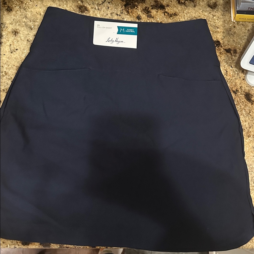Lady Hagen Navy Skirt